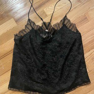 Anthropologie Black Lace Camisole